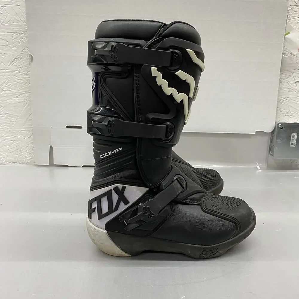 Fox Racing Comp Youth Motocross Boots Black, Size Y5 EU 37.5, Off Road MX ATV